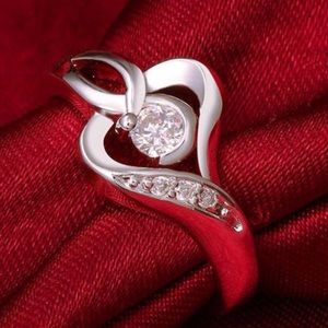 Sterling Silver Crystal ring